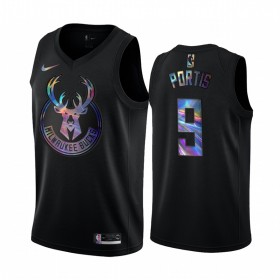 Dres Milwaukee Bucks Bobby Portis 9 Iridescent HWC Collection Swingman